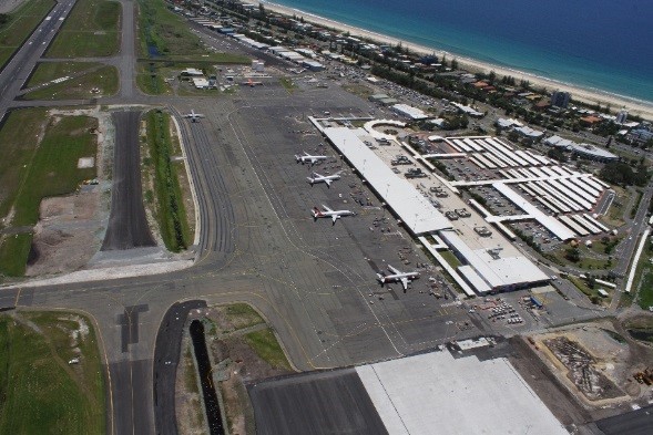 The Taxiway Charlie project involved construction a new piece of pavement linking taxiways at the Gold Coast Airport